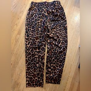 NWT leopard print J. Crew trousers